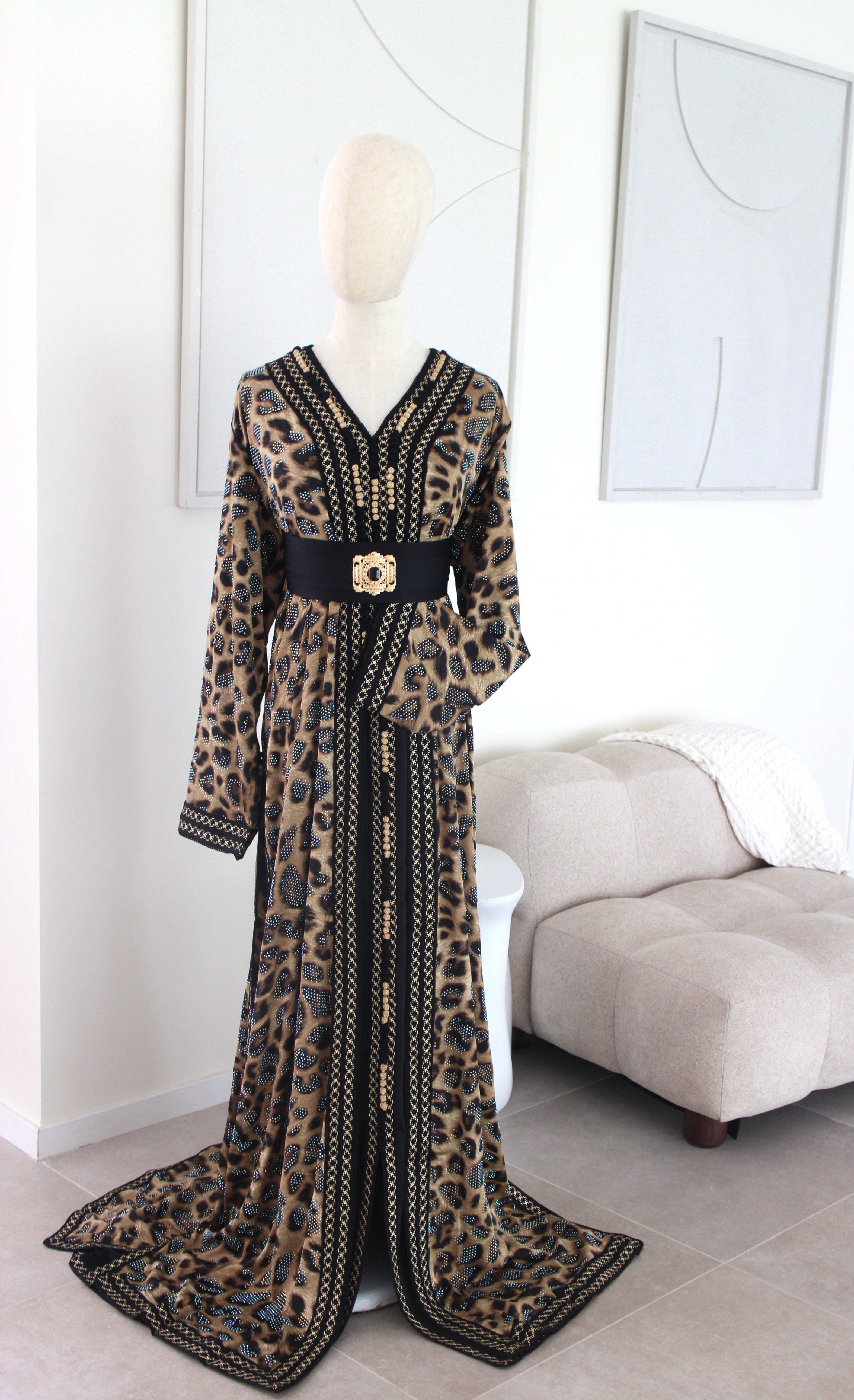 Claire leopard dress
